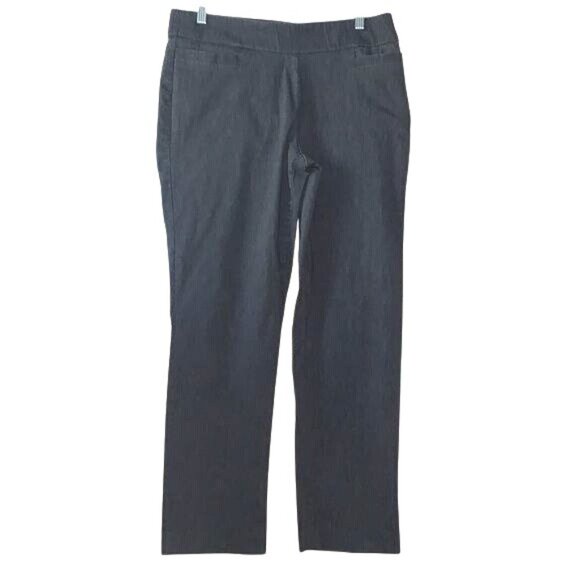 Liz Claiborne Career Petite Straight Leg Pants 10P Gray Stretch - Picture 4 of 9